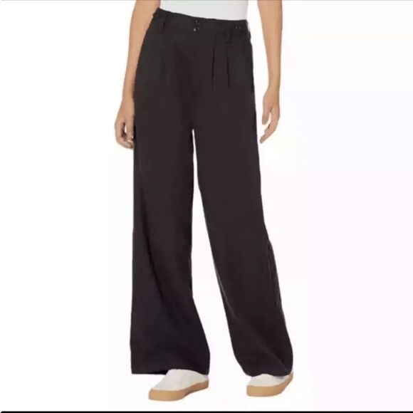 Madewell Harlow Wide‎ Leg Pants Womens Size 12 Black - Picture 1 of 11